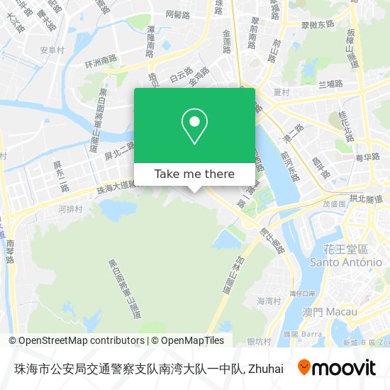 珠海市公安局交通警察支队南湾大队一中队 map