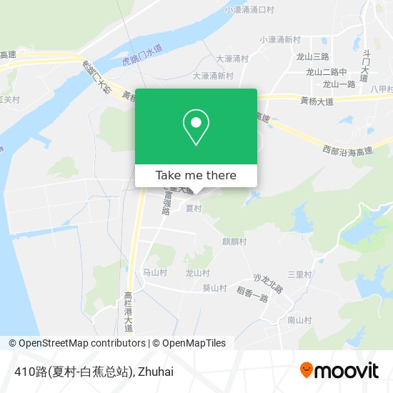 410路(夏村-白蕉总站) map