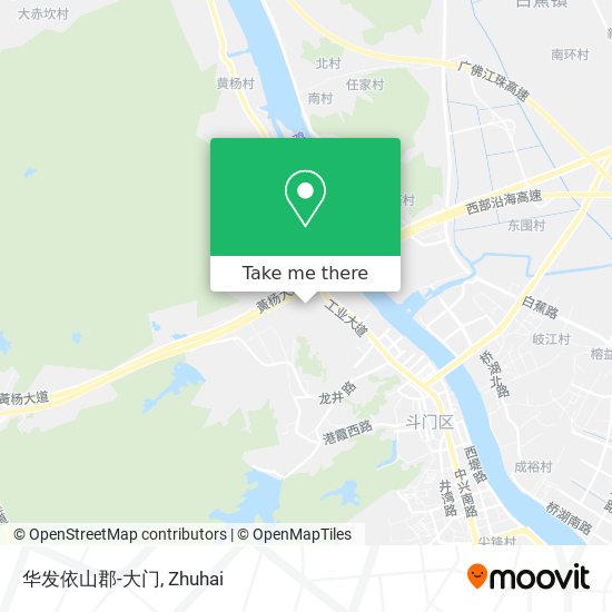 华发依山郡-大门 map