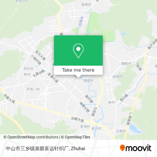 中山市三乡镇泉眼富运针织厂 map