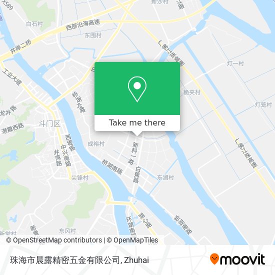 珠海市晨露精密五金有限公司 map