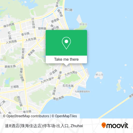 速8酒店(珠海佳达店)停车场-出入口 map