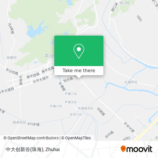 中大创新谷(珠海) map