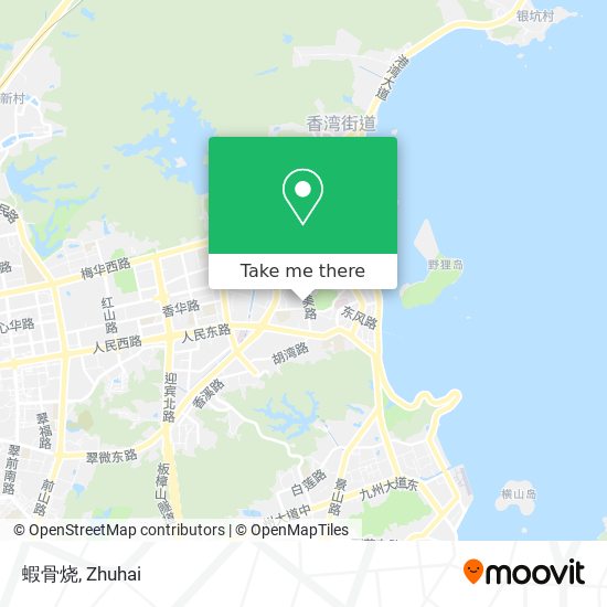 蝦骨烧 map