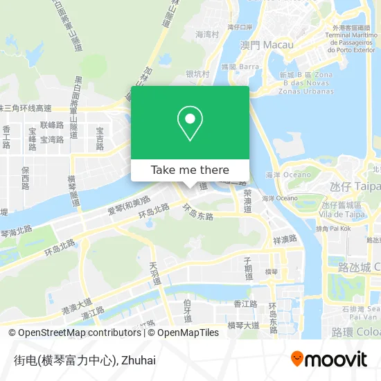 街电(横琴富力中心) map