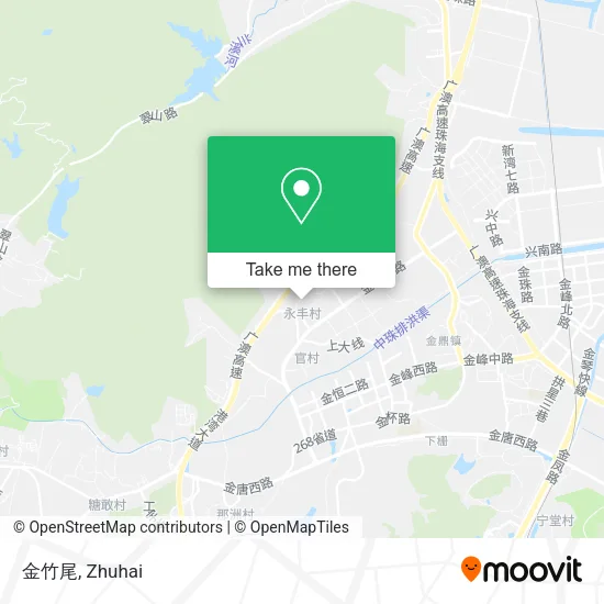 金竹尾 map