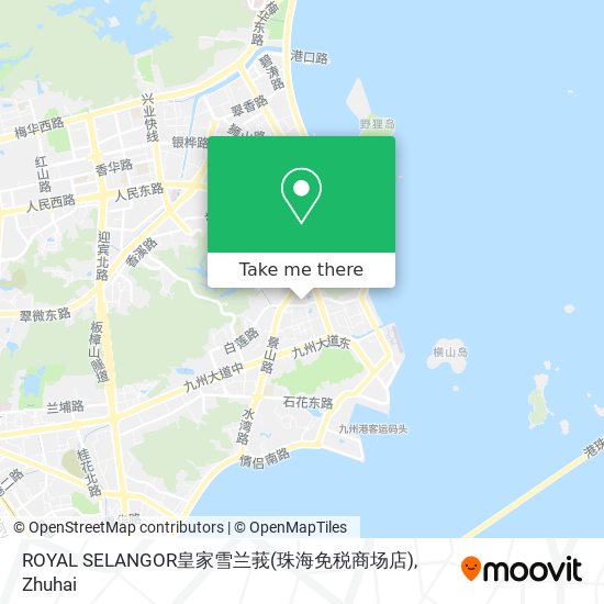 ROYAL SELANGOR皇家雪兰莪(珠海免税商场店) map