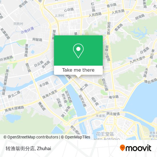 转渔翁街分店 map