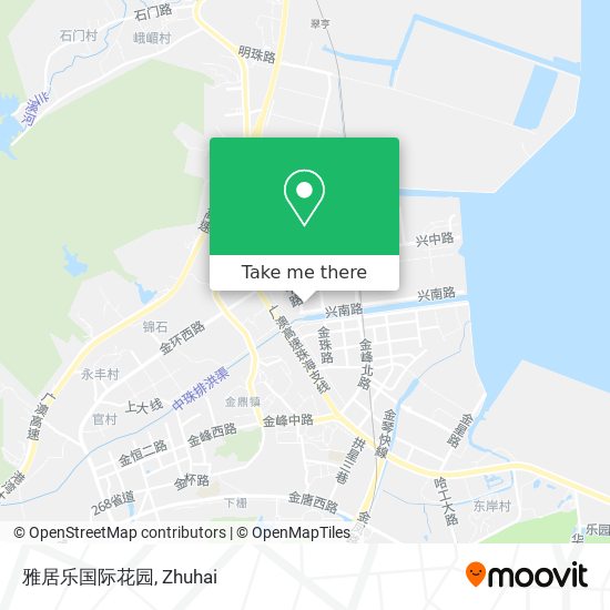 雅居乐国际花园 map