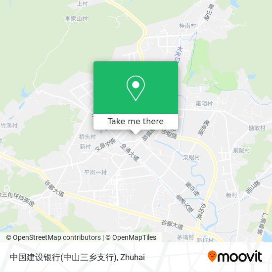 中国建设银行(中山三乡支行) map