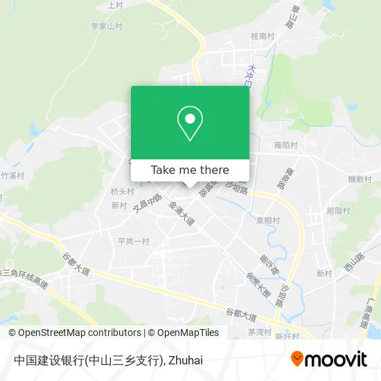 中国建设银行(中山三乡支行) map