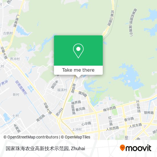 国家珠海农业高新技术示范园 map