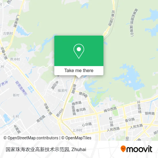 国家珠海农业高新技术示范园 map