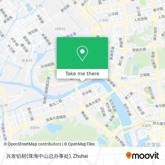 兴发铝材(珠海中山总办事处) map