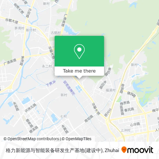 格力新能源与智能装备研发生产基地(建设中) map