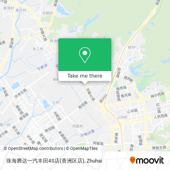 珠海腾达一汽丰田4S店(香洲区店) map