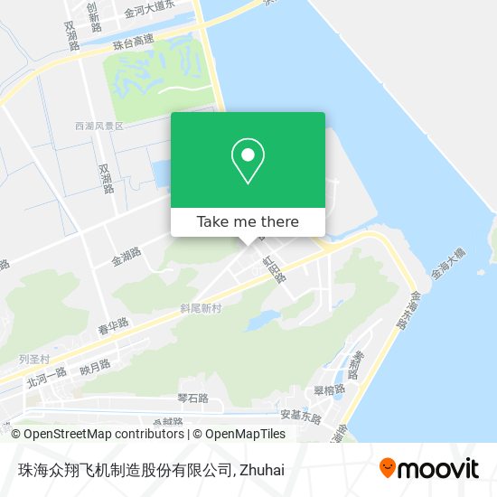 珠海众翔飞机制造股份有限公司 map