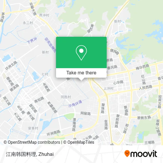 江南韩国料理 map