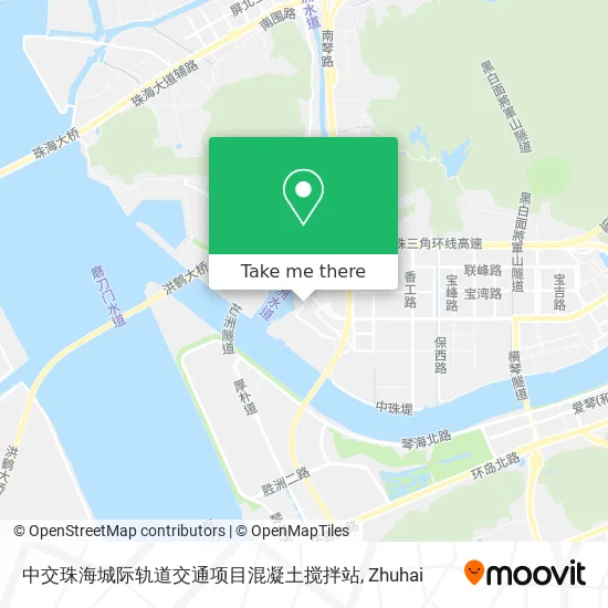 中交珠海城际轨道交通项目混凝土搅拌站 map