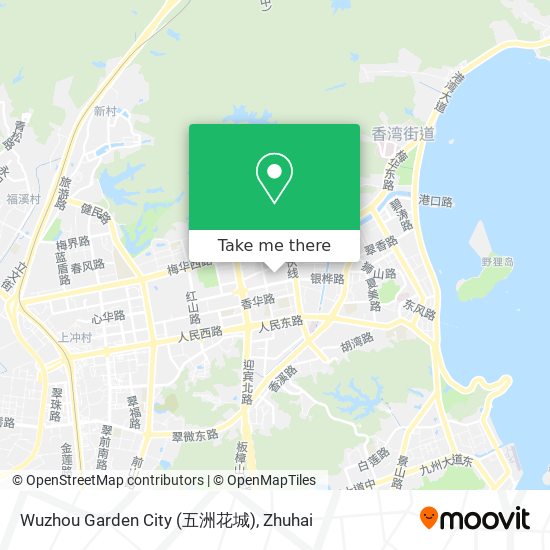 Wuzhou Garden City (五洲花城) map