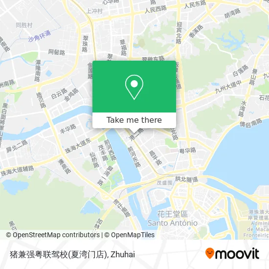 猪兼强粤联驾校(夏湾门店) map