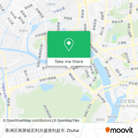 香洲区南屏镇宏利兴盛便利超市 map