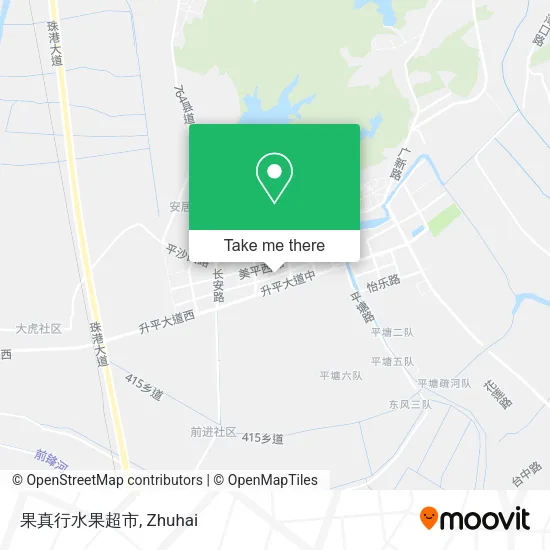 果真行水果超市 map