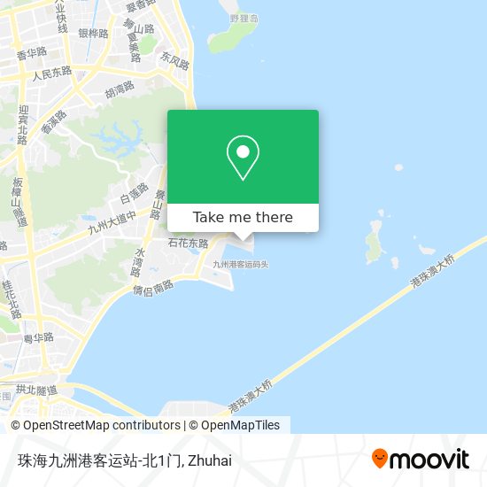 珠海九洲港客运站-北1门 map