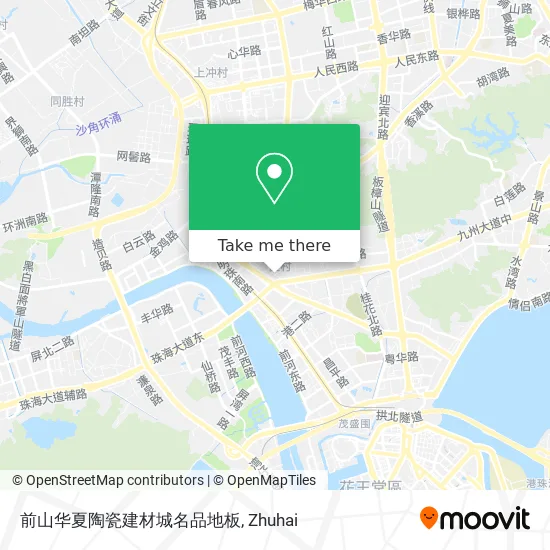 前山华夏陶瓷建材城名品地板 map