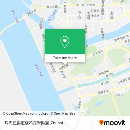 珠海星樂度橫琴露營樂園 map