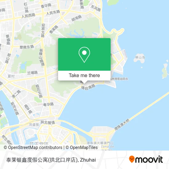 泰莱银鑫度假公寓(拱北口岸店) map