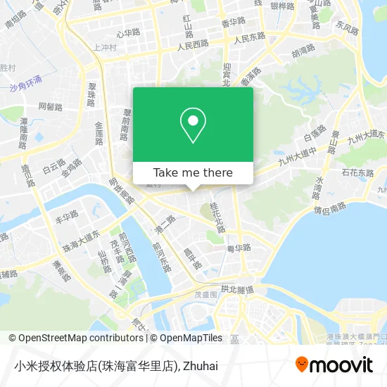 小米授权体验店(珠海富华里店) map