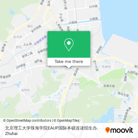 北京理工大学珠海学院EAUP国际本硕连读招生办 map
