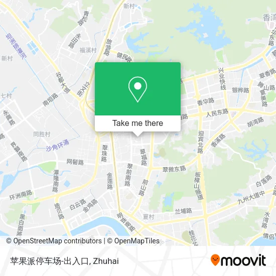 苹果派停车场-出入口 map