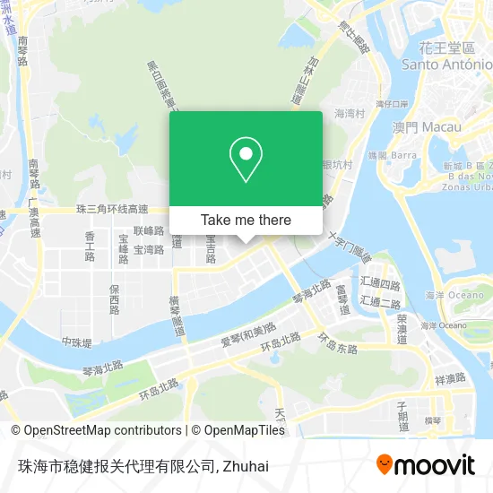 珠海市稳健报关代理有限公司 map