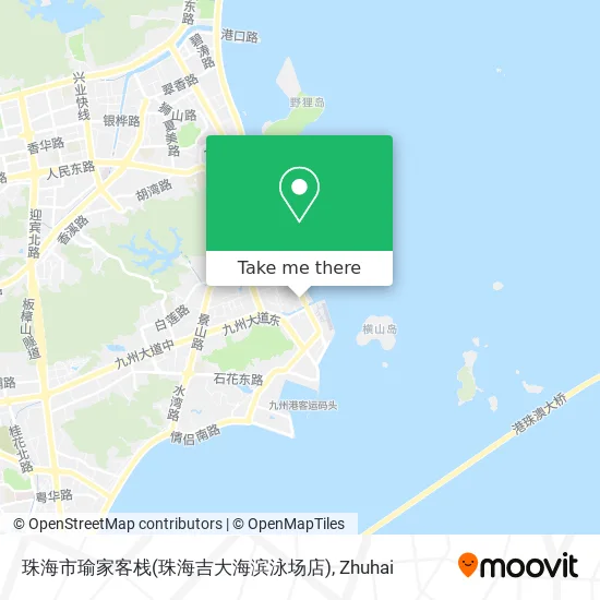 珠海市瑜家客栈(珠海吉大海滨泳场店) map