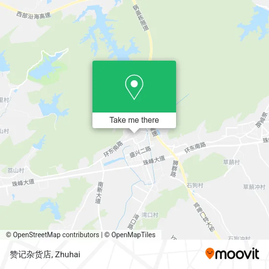 赞记杂货店 map