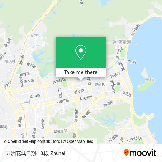 五洲花城二期-13栋 map