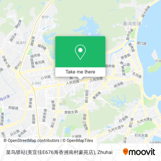 菜鸟驿站(美宜佳E676海香洲南村豪苑店) map
