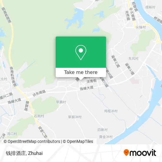 钱排酒庄 map
