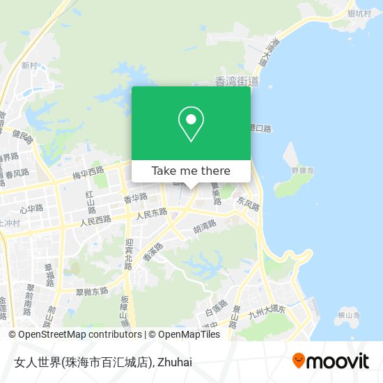 女人世界(珠海市百汇城店) map
