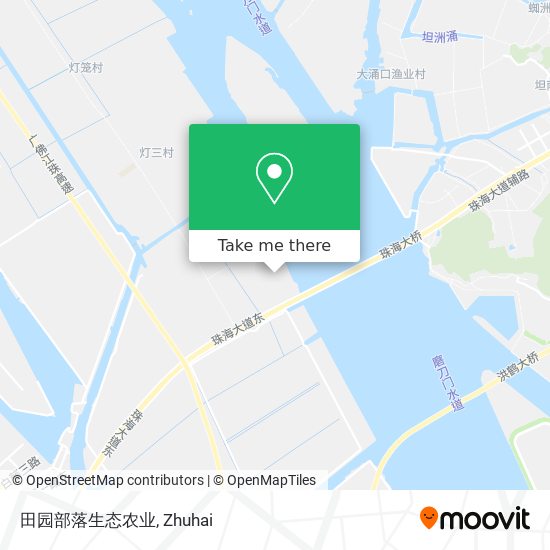 田园部落生态农业 map