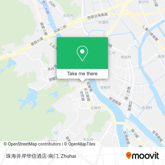 珠海井岸华信酒店-南门 map