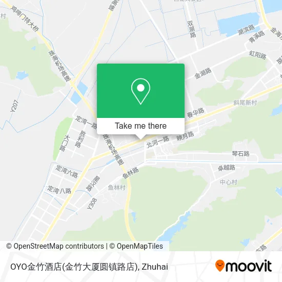OYO金竹酒店(金竹大厦圆镇路店) map