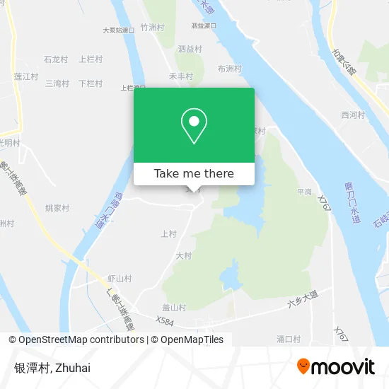 银潭村 map
