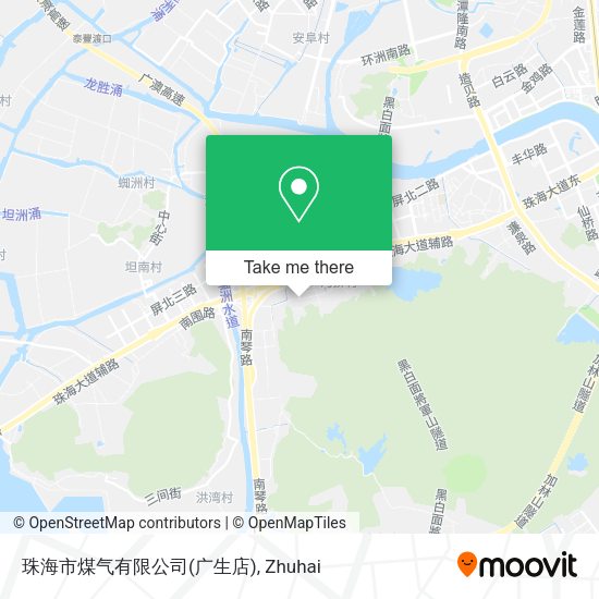 珠海市煤气有限公司(广生店) map