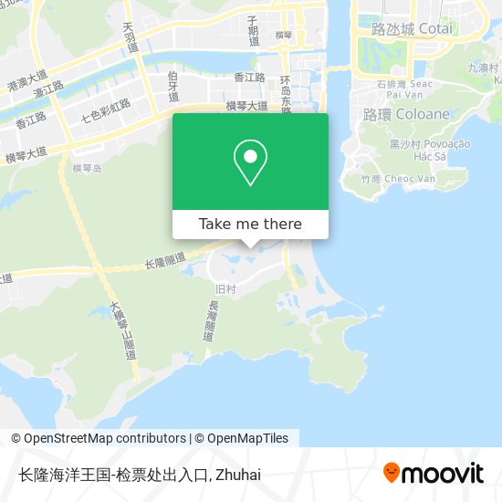 长隆海洋王国-检票处出入口 map