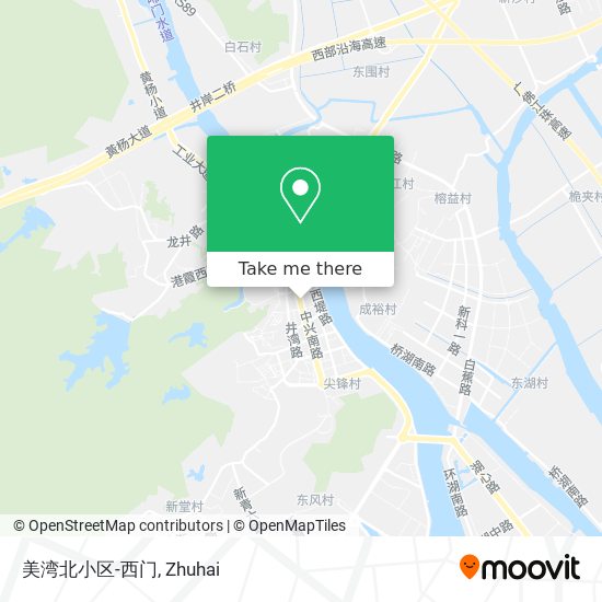 美湾北小区-西门 map