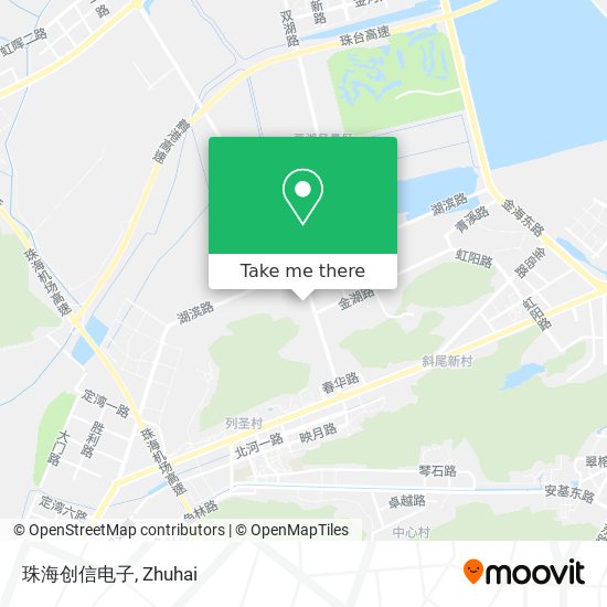 珠海创信电子 map