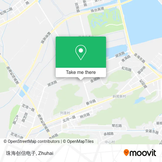珠海创信电子 map